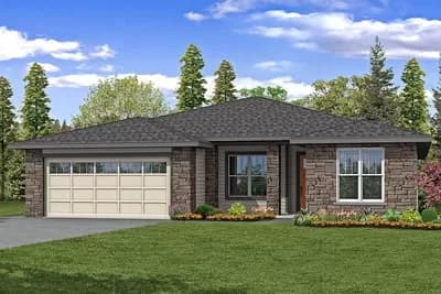 Prairie Ranch House Plan with Open-Concept Living Space