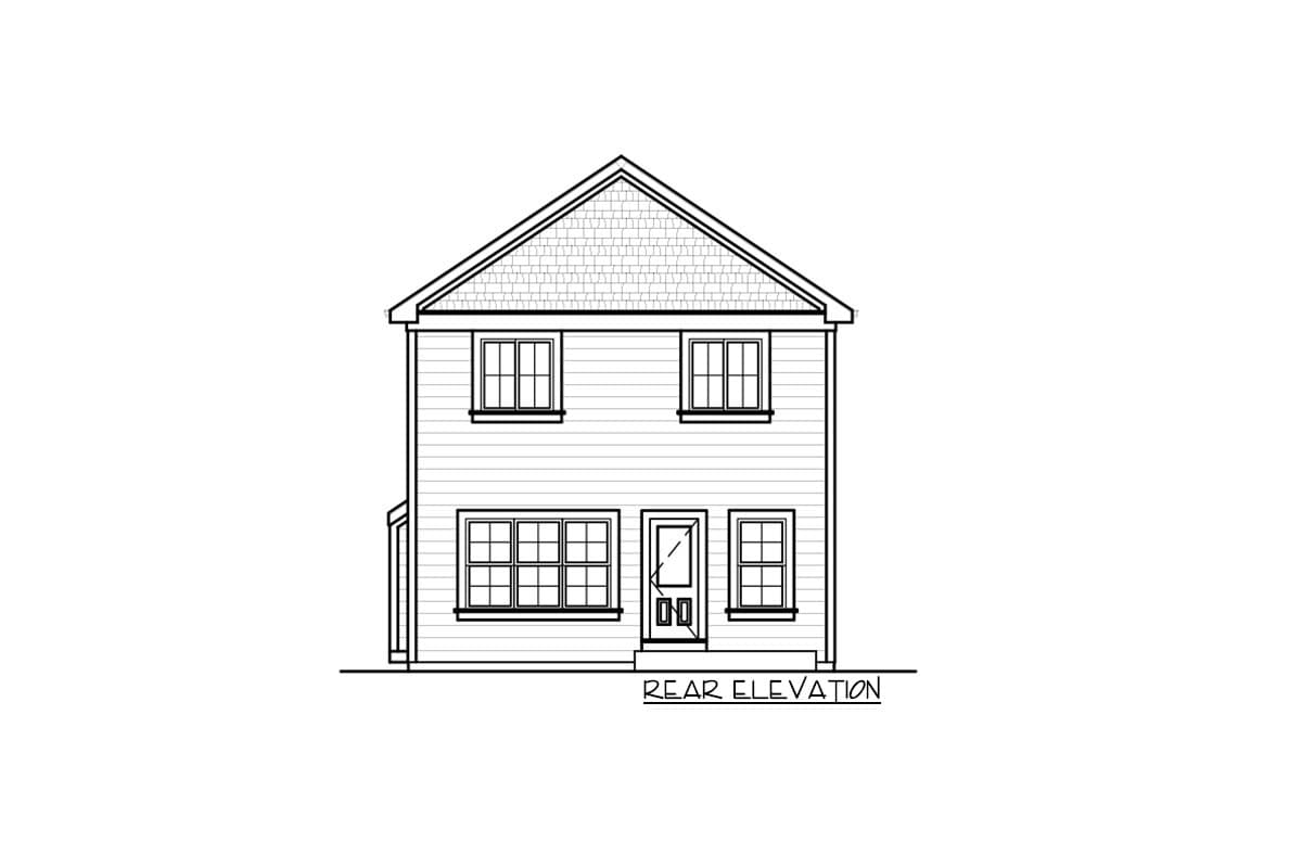 Plan 12742MA: 3-Bed House Plan with Upstairs Bedrooms - Image #5 - Coastal, Country, Traditional, Vacation