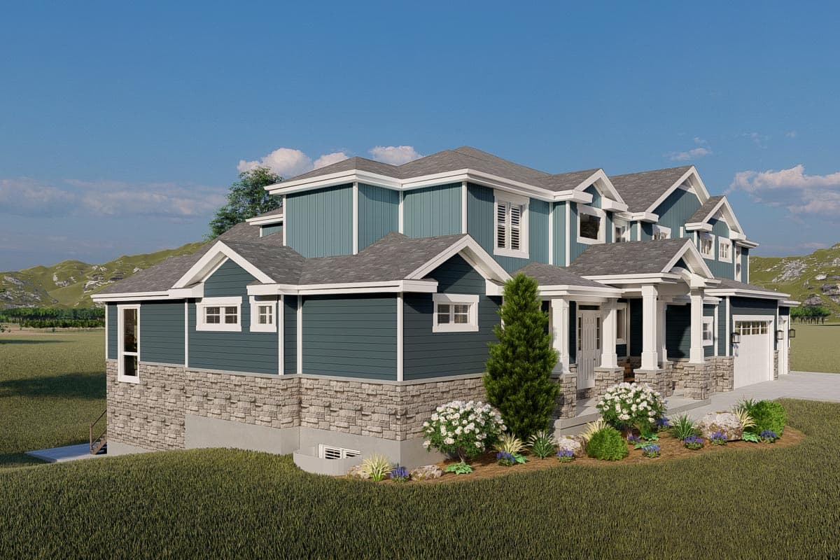 Plan 61358UT: Exclusive New American Home Plan with Optional Sport Court - Image #11 - Craftsman, New American