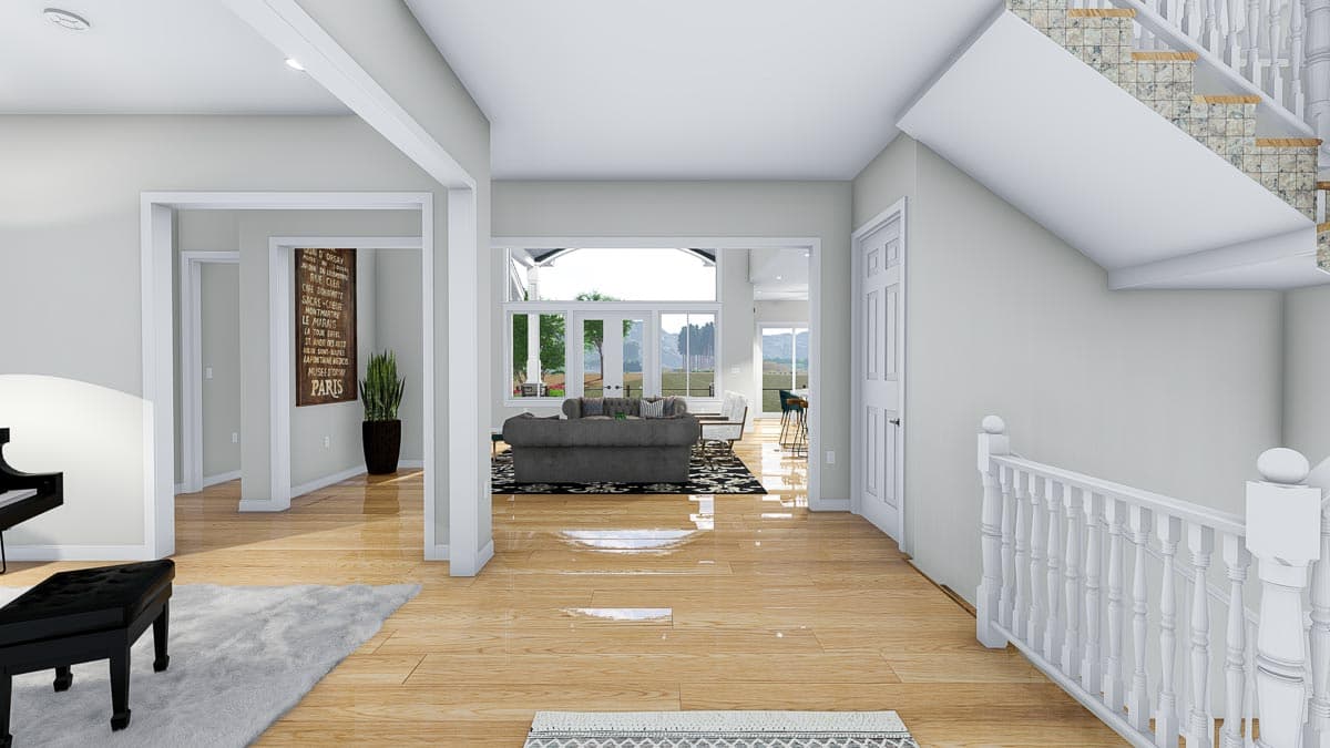Plan 61358UT: Exclusive New American Home Plan with Optional Sport Court - Image #14 - Craftsman, New American