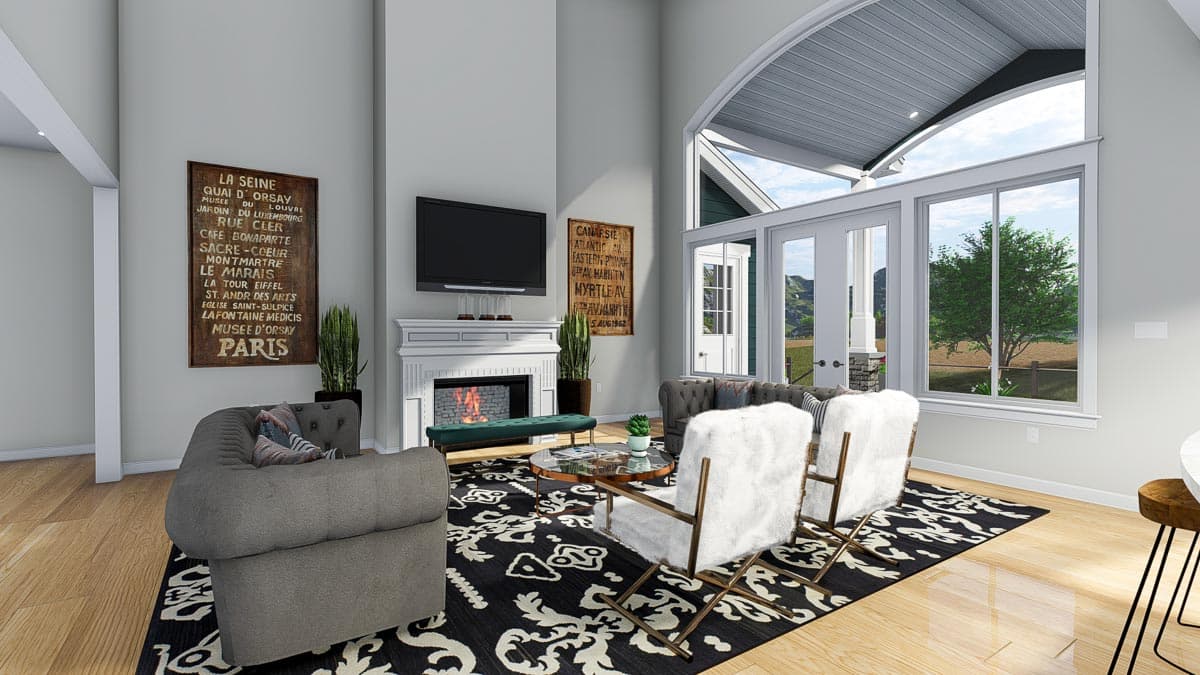 Plan 61358UT: Exclusive New American Home Plan with Optional Sport Court - Image #17 - Craftsman, New American