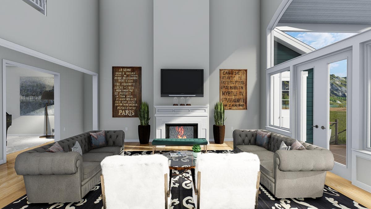 Plan 61358UT: Exclusive New American Home Plan with Optional Sport Court - Image #18 - Craftsman, New American