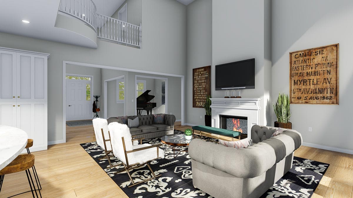 Plan 61358UT: Exclusive New American Home Plan with Optional Sport Court - Image #19 - Craftsman, New American