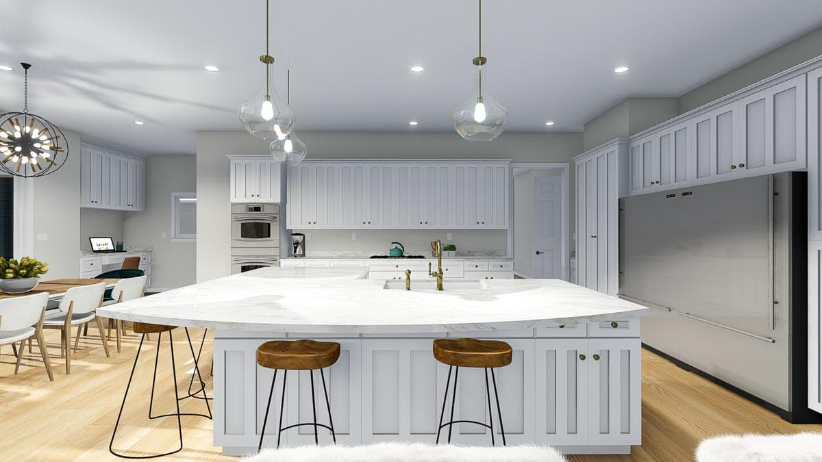 Plan 61358UT: Exclusive New American Home Plan with Optional Sport Court - Image #21 - Craftsman, New American