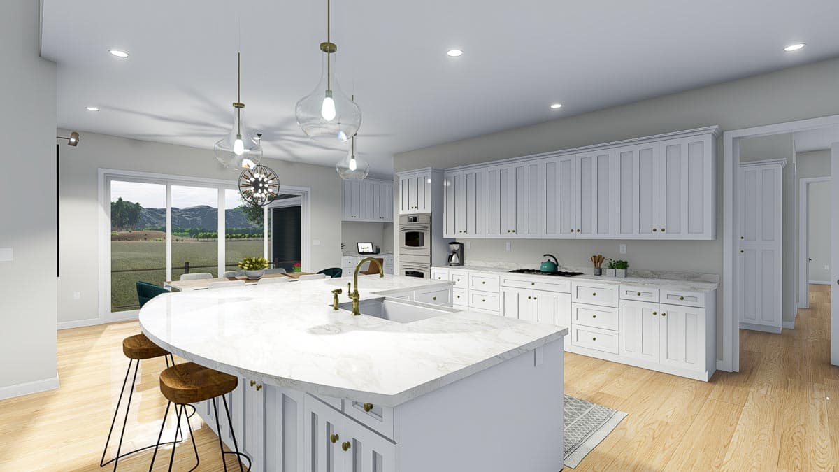 Plan 61358UT: Exclusive New American Home Plan with Optional Sport Court - Image #22 - Craftsman, New American