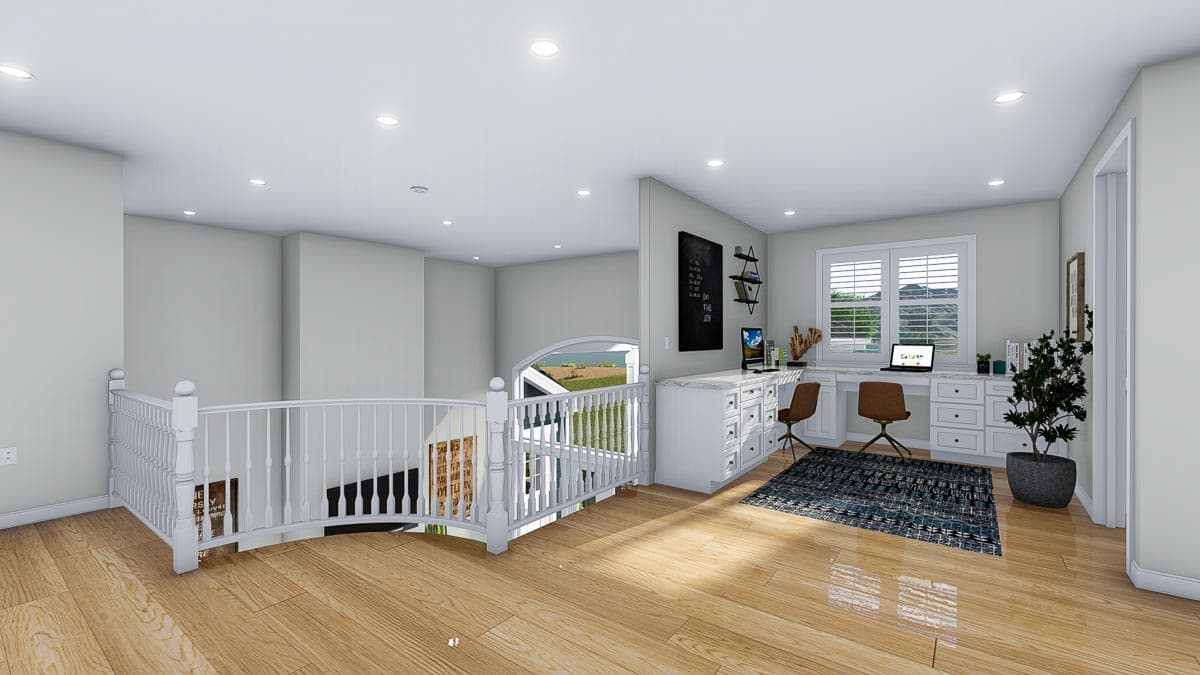 Plan 61358UT: Exclusive New American Home Plan with Optional Sport Court - Image #32 - Craftsman, New American