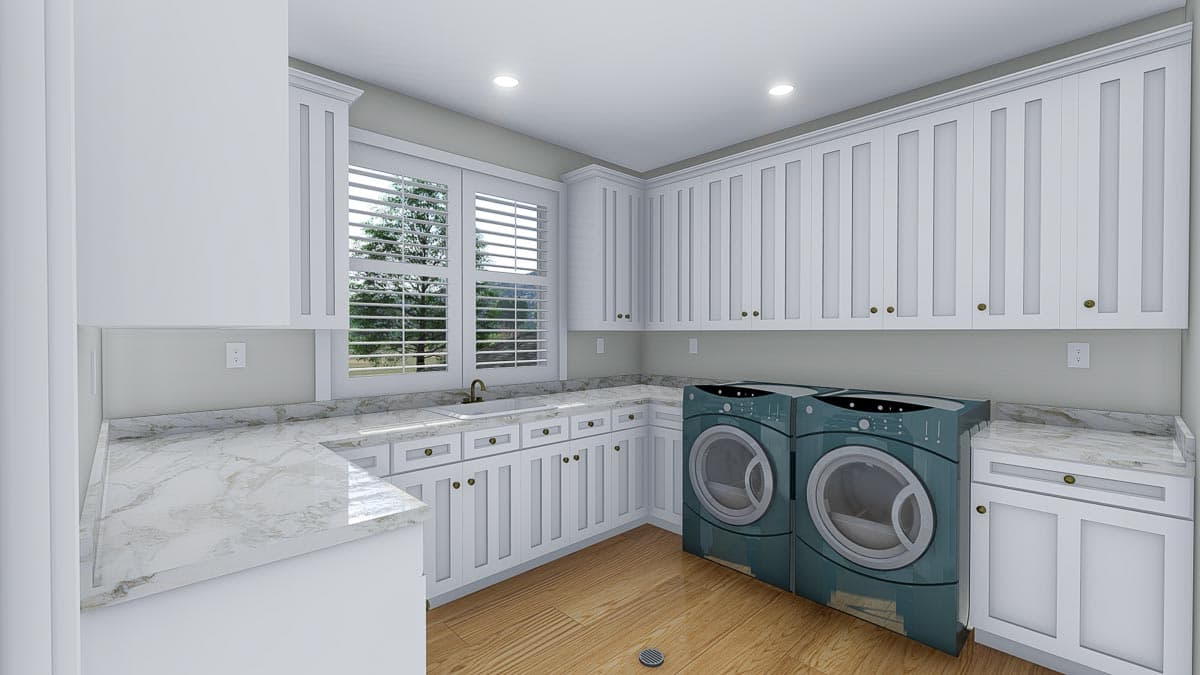Plan 61358UT: Exclusive New American Home Plan with Optional Sport Court - Image #34 - Craftsman, New American