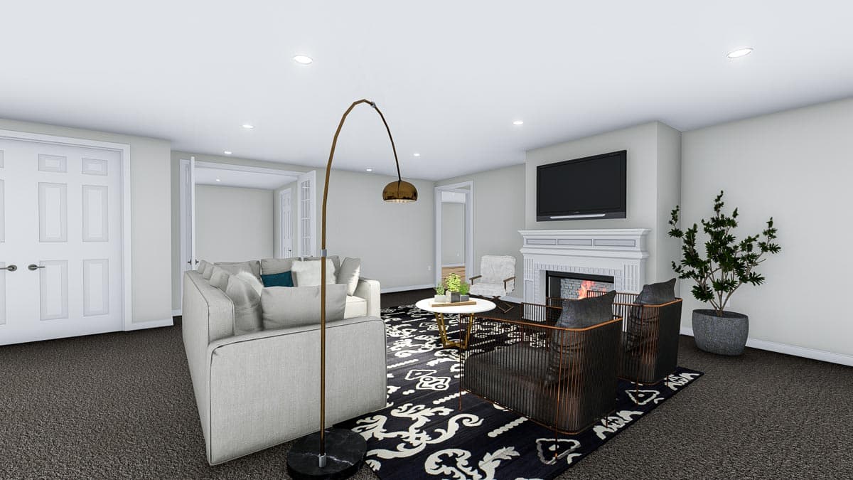 Plan 61358UT: Exclusive New American Home Plan with Optional Sport Court - Image #35 - Craftsman, New American