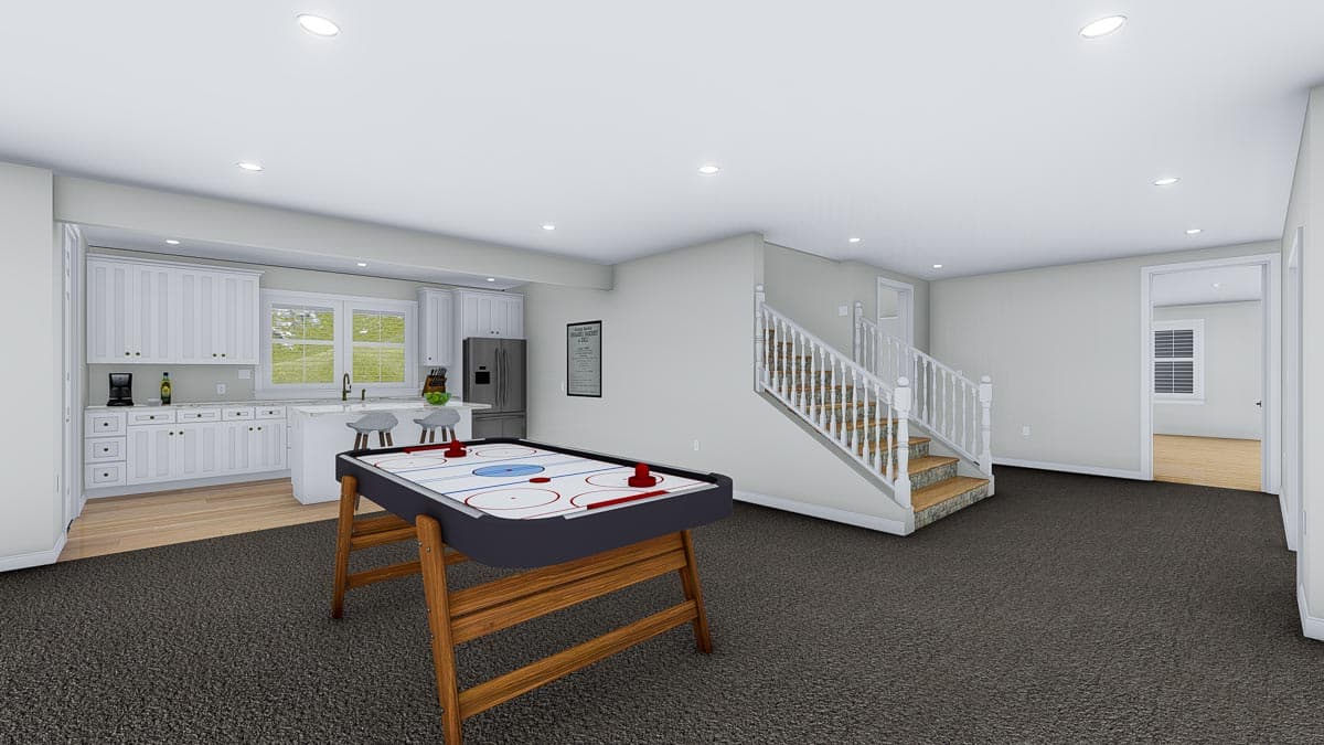 Plan 61358UT: Exclusive New American Home Plan with Optional Sport Court - Image #37 - Craftsman, New American