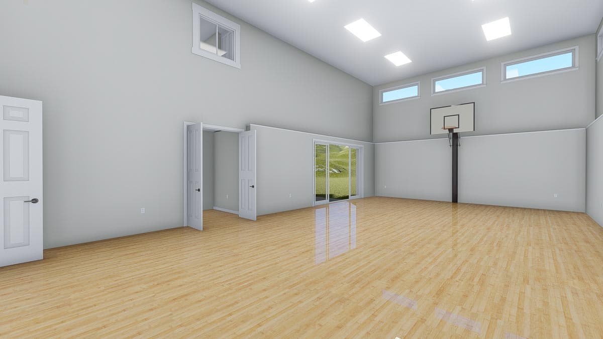 Plan 61358UT: Exclusive New American Home Plan with Optional Sport Court - Image #41 - Craftsman, New American
