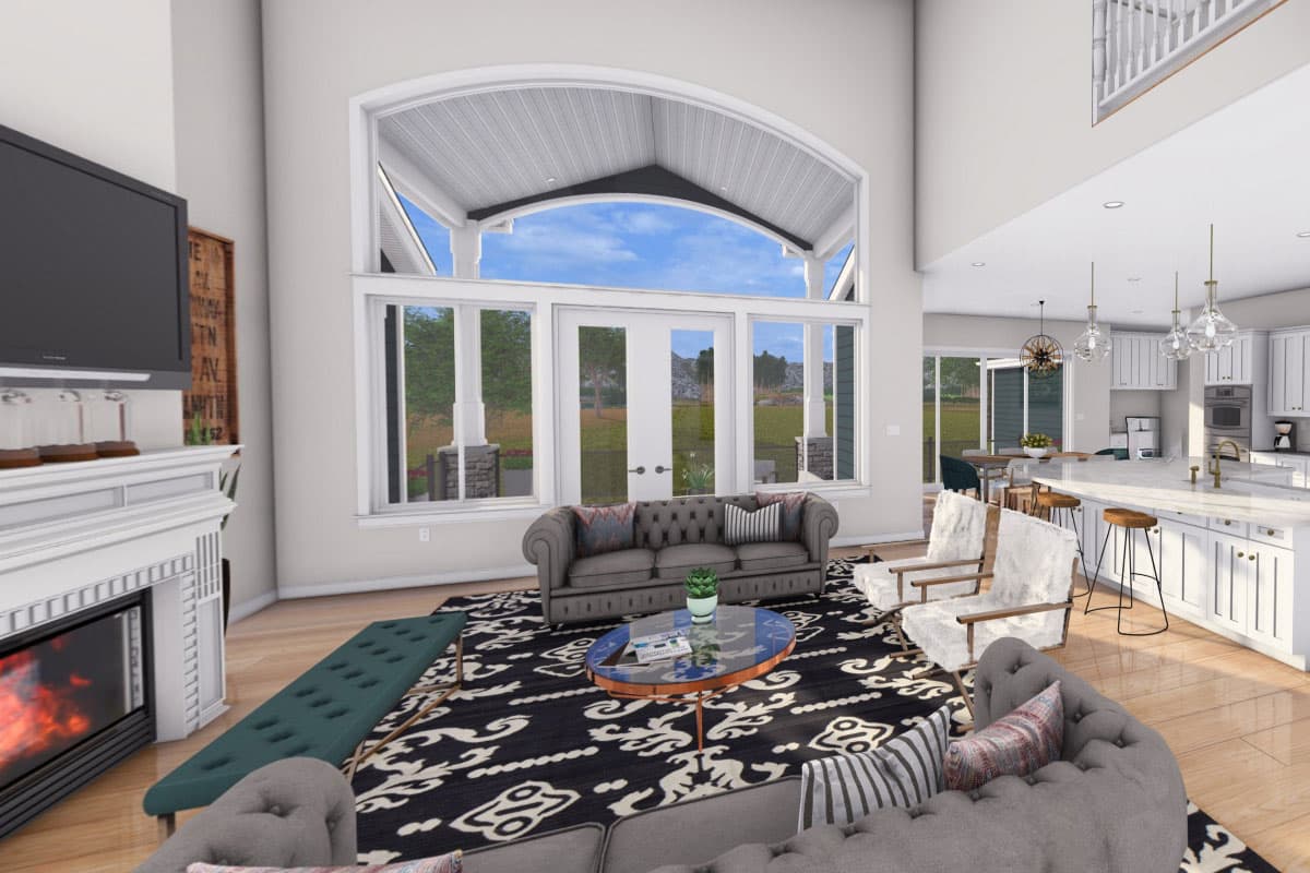 Plan 61358UT: Exclusive New American Home Plan with Optional Sport Court - Virtual Tour Cover Image - Craftsman, New American