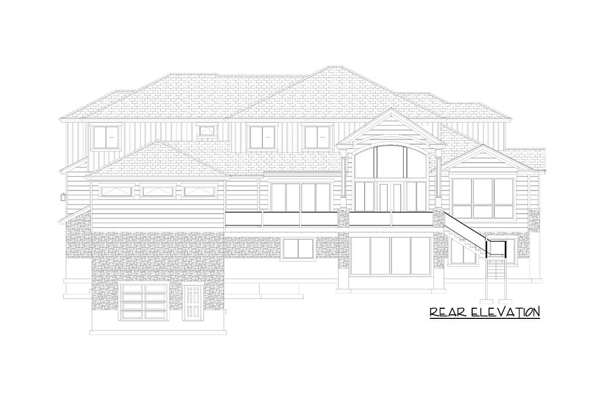 Plan 61358UT: Exclusive New American Home Plan with Optional Sport Court - Image #44 - Craftsman, New American