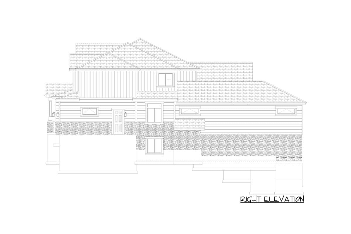 Plan 61358UT: Exclusive New American Home Plan with Optional Sport Court - Image #45 - Craftsman, New American