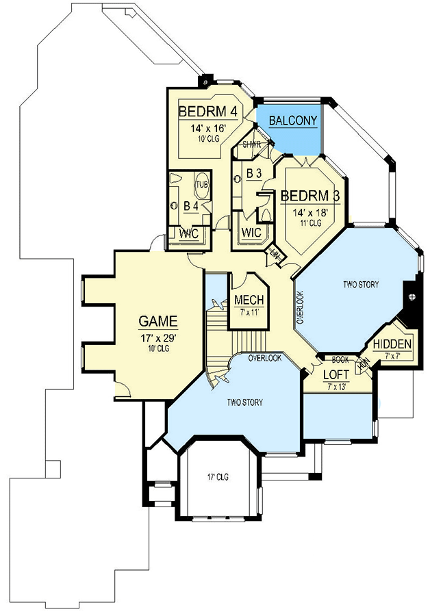 Plan 36620TX: Spacious Southern Home Plan with In-Law Suite - Floor Plan - 2nd Floor - European, Southern, Traditional