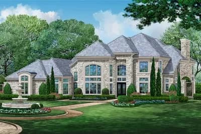 Spacious Southern Home Plan with In-Law Suite