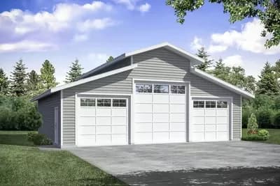 Detached Garage with 3 Bays