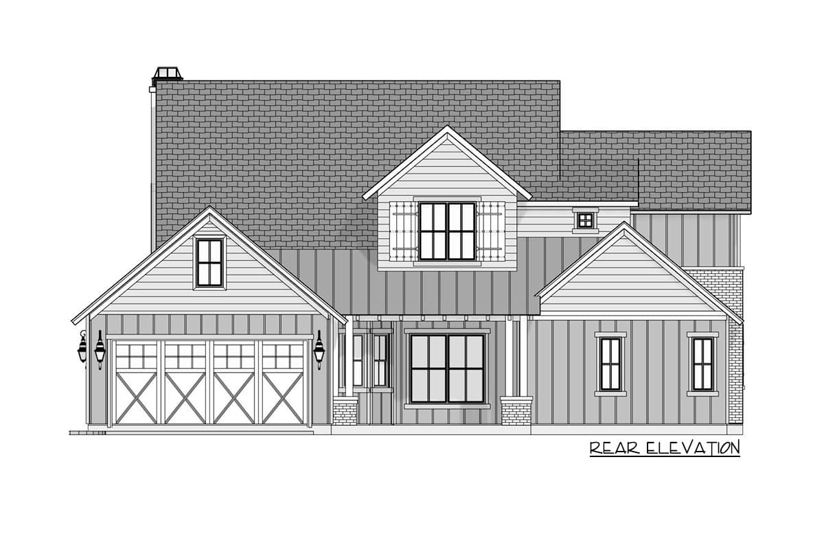 Plan 915041CHP: Exclusive Modern Farmhouse Plan with Main-Floor Master and Guest Suite - Image #22 - Country, Craftsman, Farmhouse, Modern Farmhouse, New American, Southern, Transitional