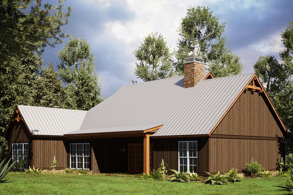 Plan 70669MK: Rustic 4-Bed Mountain House Plan with Vaulted Great Room - Image #4 - Country, Craftsman, Mountain, New American, Rustic