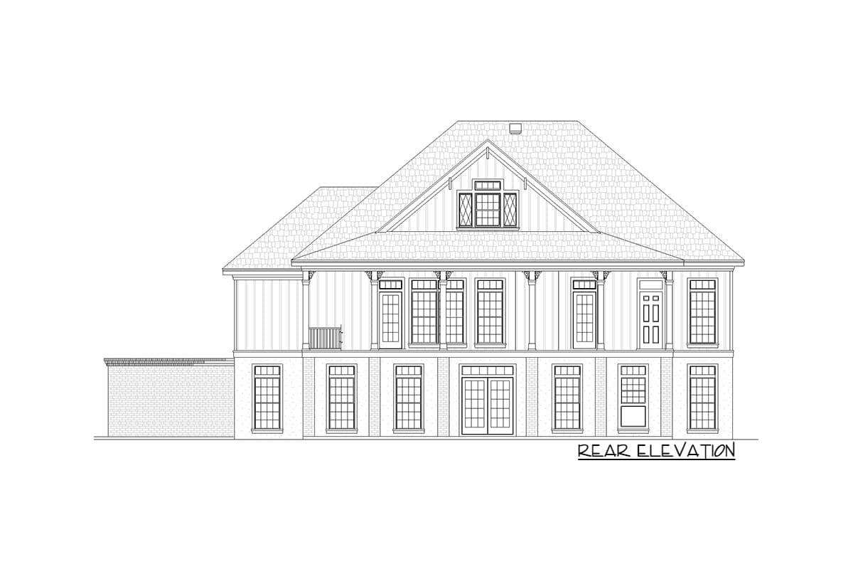 Plan 55214BR: 3-Bed Southern House Plan on an Unfinished Walkout Basement - Image #5 - Cottage, Country, Southern, Traditional