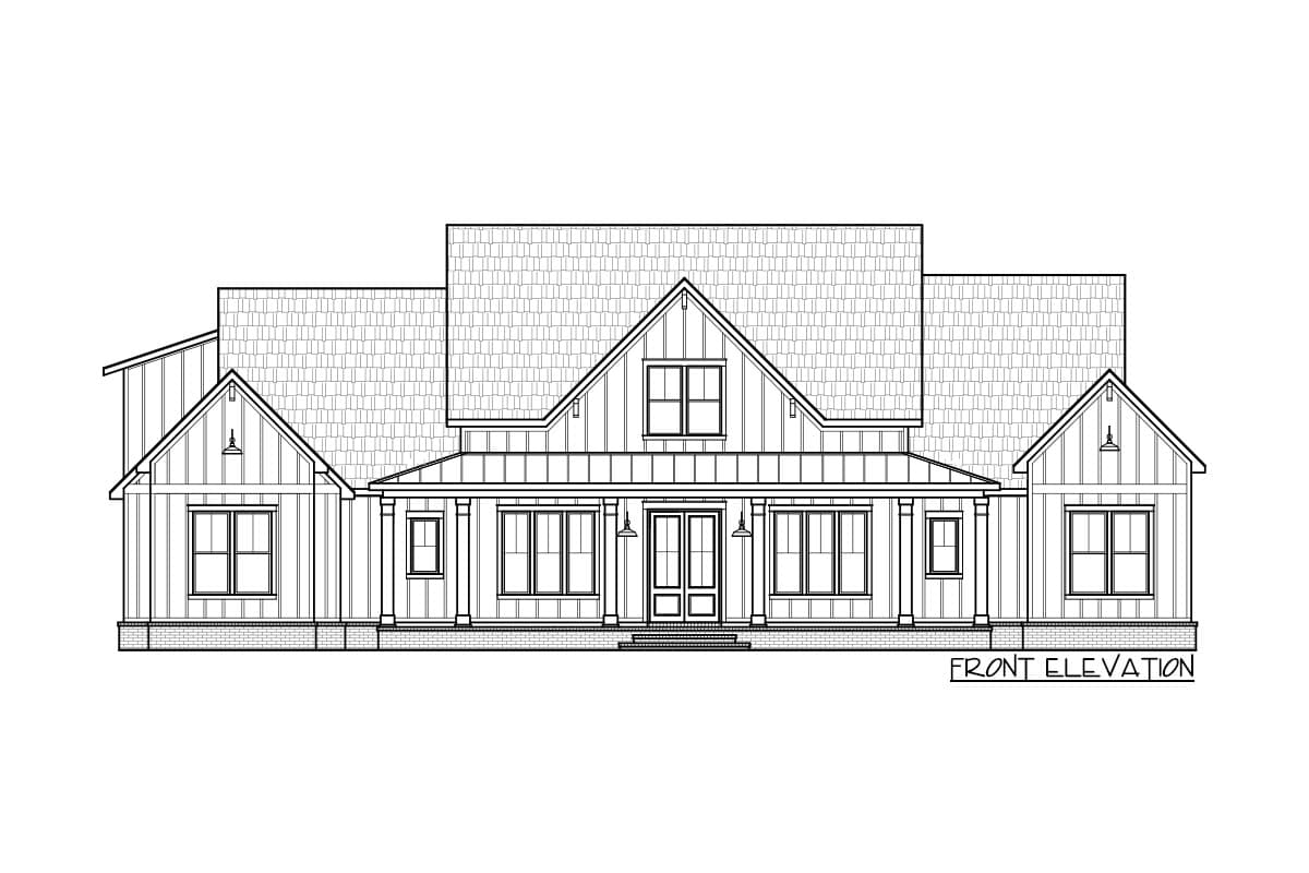 Plan 56478SM: Perfectly Balanced 4-Bed Modern Farmhouse Plan - Image #31 - Country, Modern Farmhouse, New American, Traditional