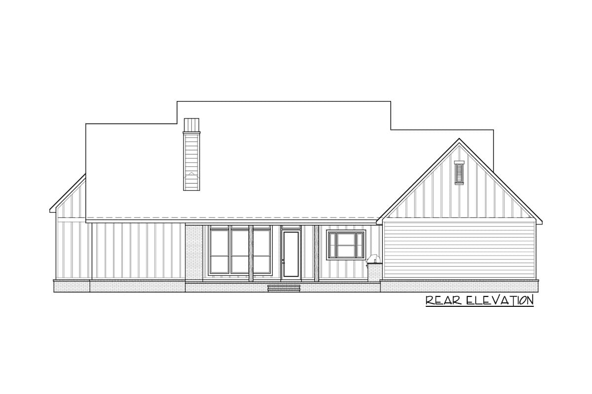 Plan 56478SM: Perfectly Balanced 4-Bed Modern Farmhouse Plan - Image #33 - Country, Modern Farmhouse, New American, Traditional