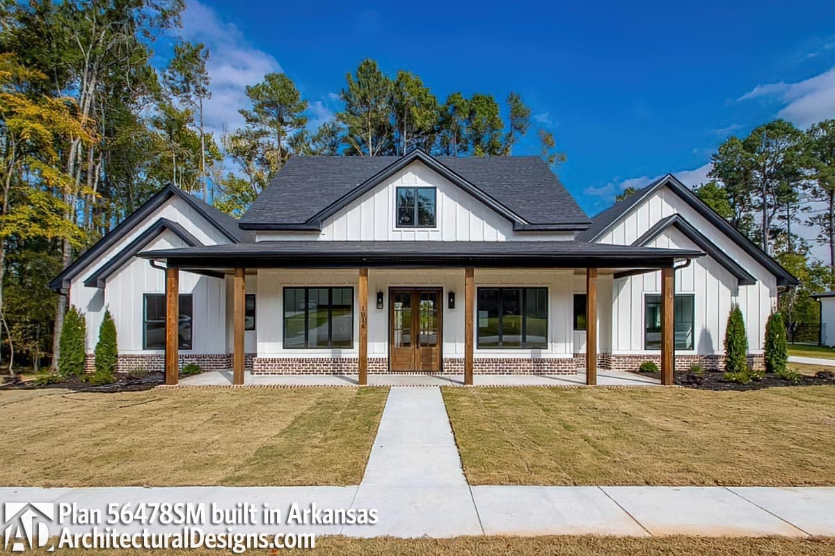 Plan 56478SM: Perfectly Balanced 4-Bed Modern Farmhouse Plan - Image #10 - Country, Modern Farmhouse, New American, Traditional