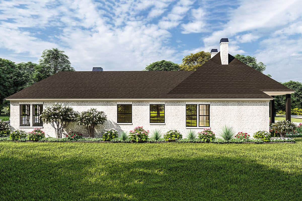 Plan 62159V: 4-Bed French Country House Plan with Summer Kitchen - 3507 Sq Ft - Image #5 - Acadian, European, French Country, Louisiana-Style, Ranch, Southern