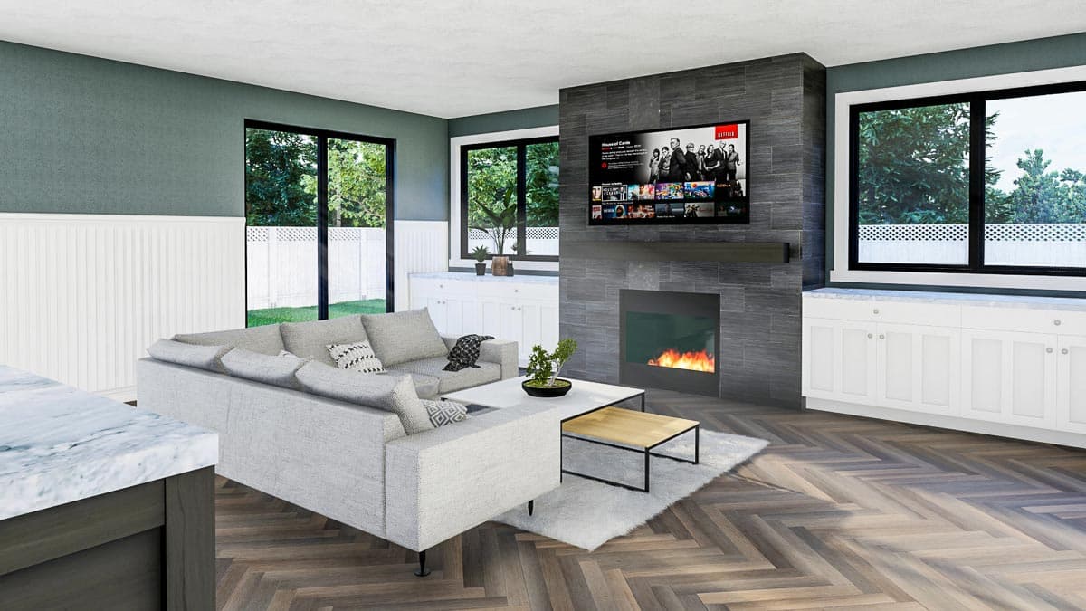 Plan 62886DJ: Modern Southern House Plan with Second Floor Deck - Image #5 - Country, Southern