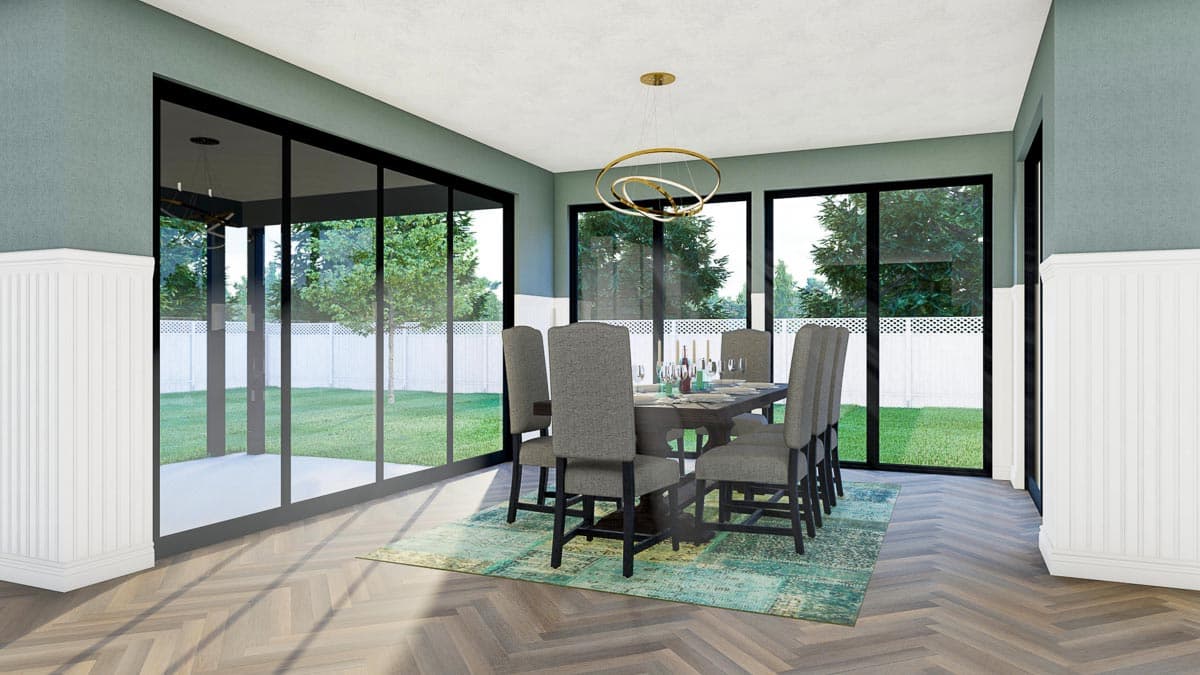 Plan 62886DJ: Modern Southern House Plan with Second Floor Deck - Image #7 - Country, Southern