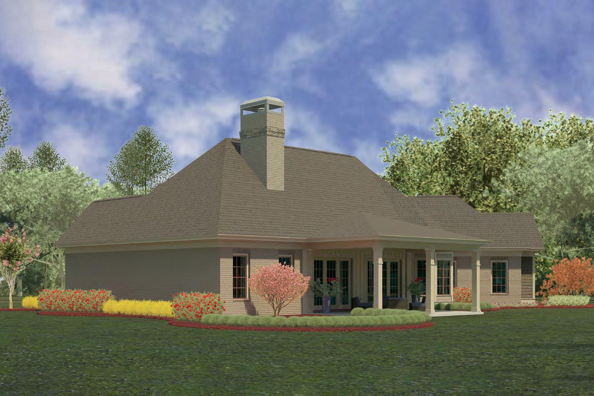 Plan 360068DK: Country Craftsman House Plan with 45-Degree Angled Garage - 2919 Sq Ft - Image #4 - Country, Craftsman