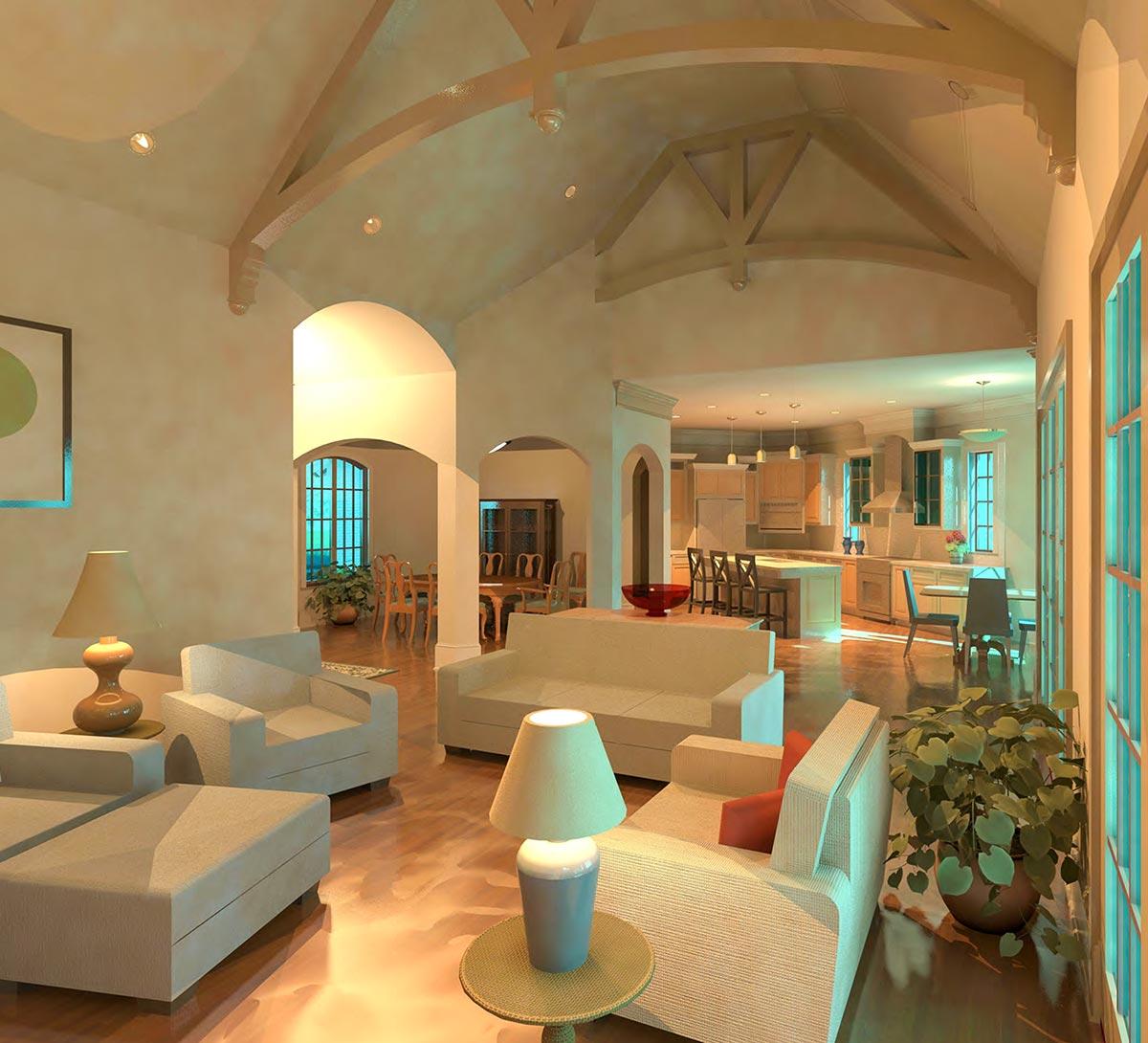 Plan 360068DK: Country Craftsman House Plan with 45-Degree Angled Garage - 2919 Sq Ft - Image #7 - Country, Craftsman