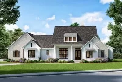 Modern Farmhouse Plan with Southern Flair