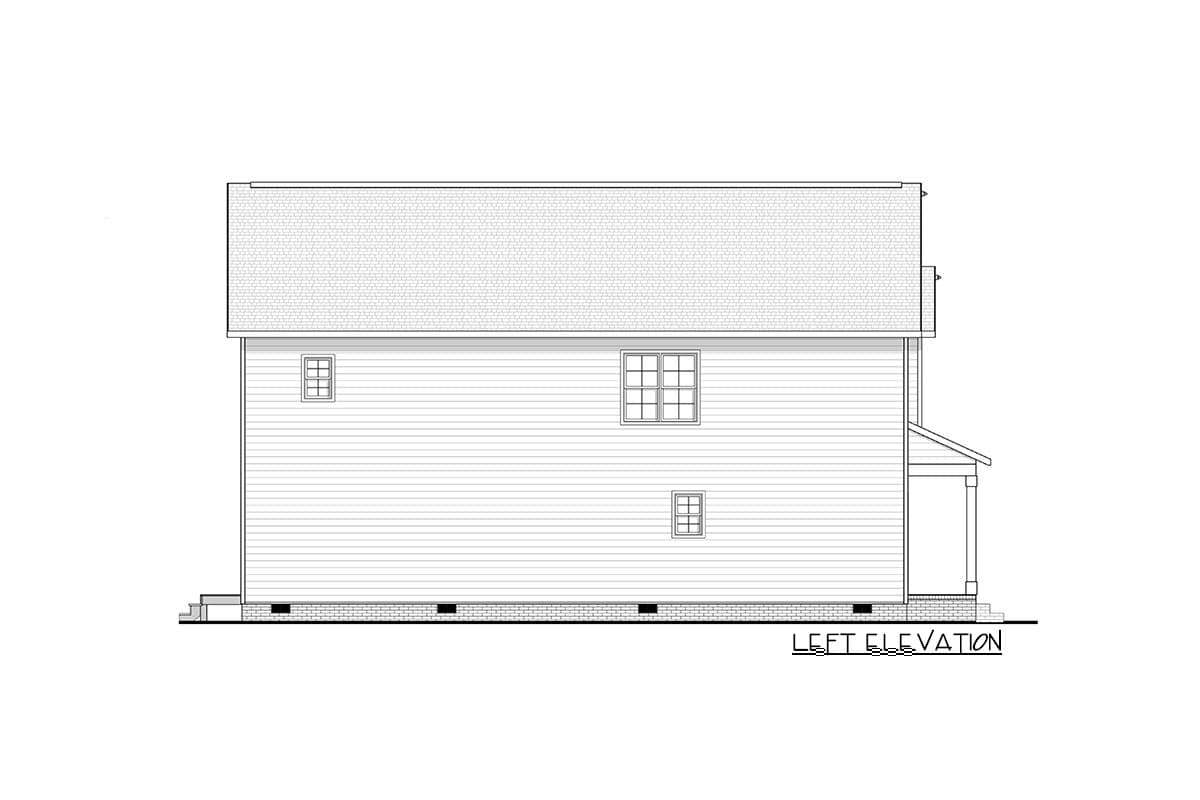 Plan 83611CRW: Two-Story Country House Plan with Main-Level Flex Room - Image #9 - Country, Traditional