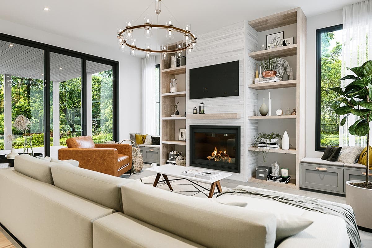 Plan 22583DR: Modern Farmhouse Plan with Private Covered Porch - 1788 Sq Ft - Image #8 - Modern Farmhouse, New American, Northwest, Ranch