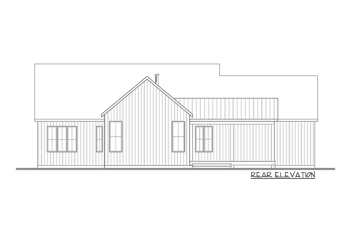 Plan 22583DR: Modern Farmhouse Plan with Private Covered Porch - 1788 Sq Ft - Image #13 - Modern Farmhouse, New American, Northwest, Ranch