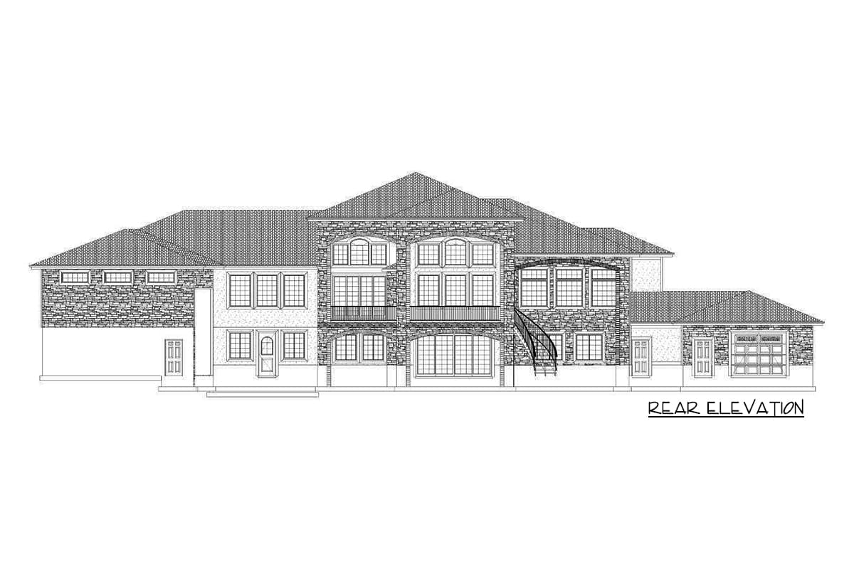 Plan 61359UT: Spacious Luxury Home Plan with Indoor / Outdoor Sport Court - Image #15 - European, Mediterranean, Spanish