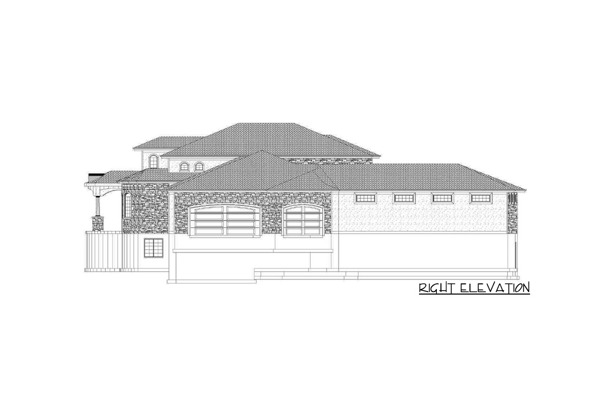 Plan 61359UT: Spacious Luxury Home Plan with Indoor / Outdoor Sport Court - Image #16 - European, Mediterranean, Spanish