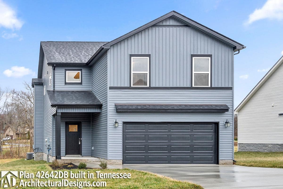 build gallery item - House Plan 42642DB comes to life in Tennessee