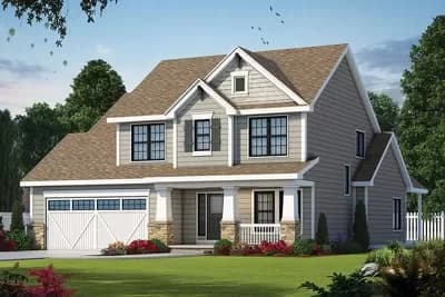 Craftsman House Plan with Optional 4th Bedroom and Flex Room