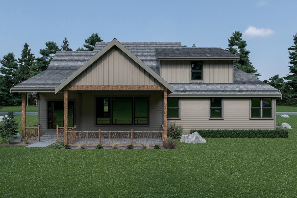 Plan 280096JWD: Fresh Two-Story House Plan with First-Floor Master Bedroom - Image #4 - Craftsman, Northwest