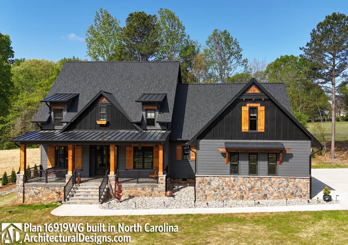 build gallery item - Modern Farmhouse Plan 16919WG Comes to Life in North Carolina
