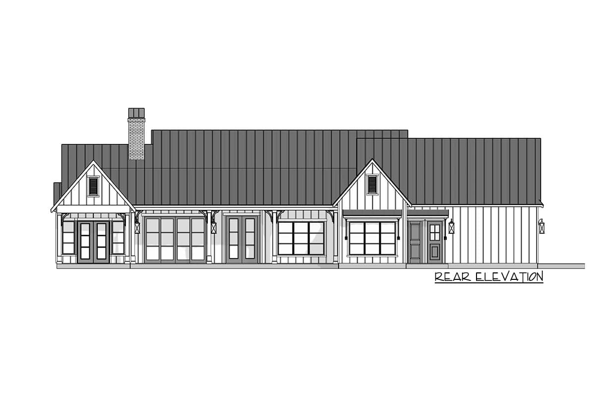 Plan 915042CHP: Exclusive New American Home Plan with Split Bedrooms - Image #31 - New American