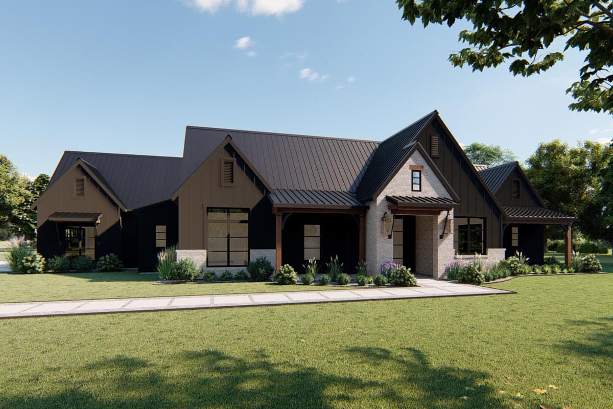 Plan 915042CHP: Exclusive New American Home Plan with Split Bedrooms - Image #23 - New American