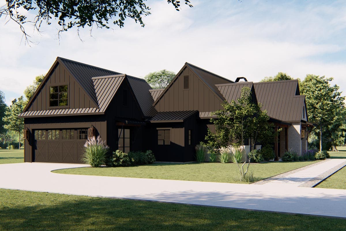 Plan 915042CHP: Exclusive New American Home Plan with Split Bedrooms - Image #24 - New American