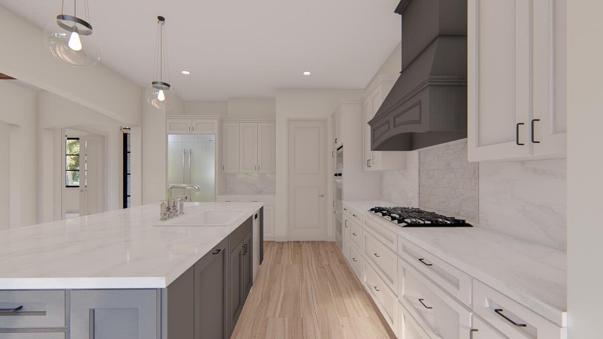 Plan 915042CHP: Exclusive New American Home Plan with Split Bedrooms - Image #15 - New American