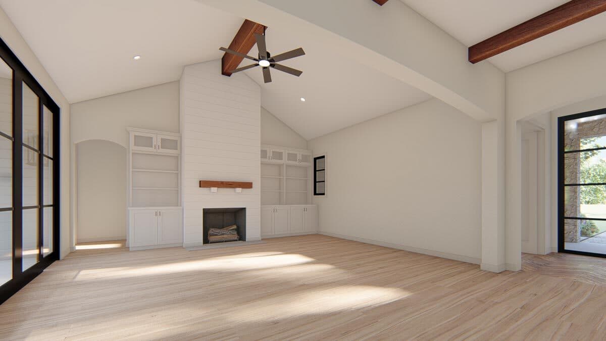 Plan 915042CHP: Exclusive New American Home Plan with Split Bedrooms - Image #12 - New American