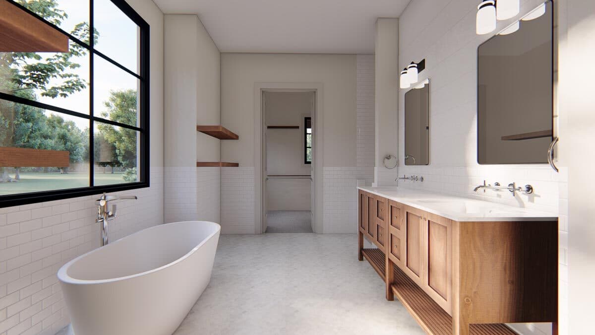 Plan 915042CHP: Exclusive New American Home Plan with Split Bedrooms - Image #20 - New American