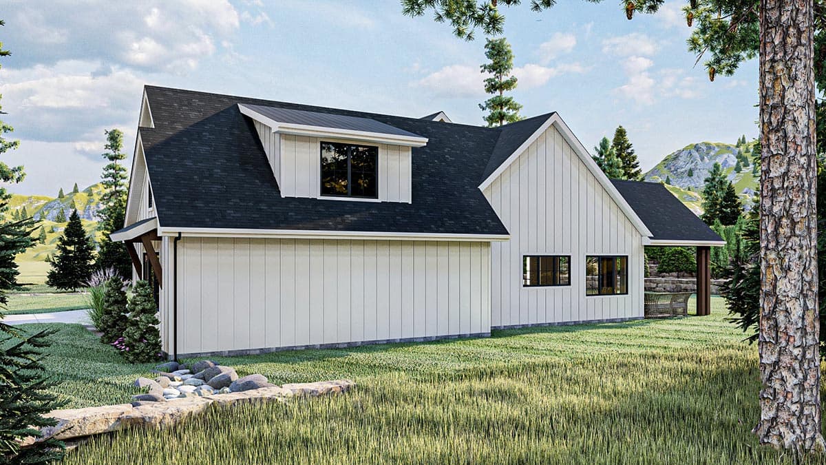 Plan 62888DJ: Flexible 3 Bed Modern Farmhouse Plan with Cathedral Ceiling Great Room - 2301 Sq Ft - Image #5 - Country, Craftsman, Farmhouse, Modern Farmhouse, New American