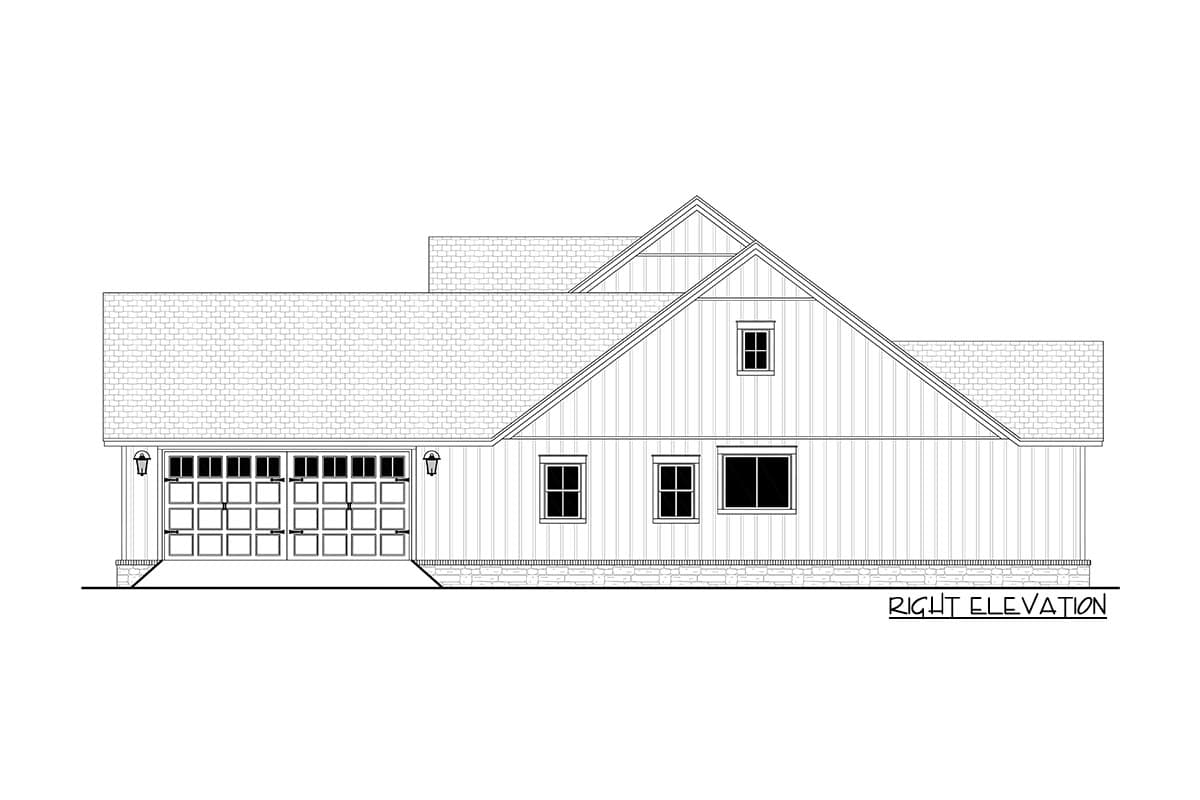 Plan 51841HZ: One Story 4-Bed Modern Farmhouse Plan with Home Office - 2607 Sq FT - Image #6 - Country, Farmhouse, Modern Farmhouse, New American, Ranch, Traditional