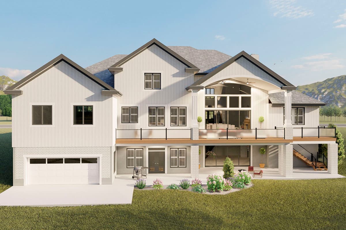 Plan 61360UT: Exclusive Spacious House Plan with Sport Court - 7722 Sq Ft - Image #6 - Craftsman, Mountain, New American, Transitional